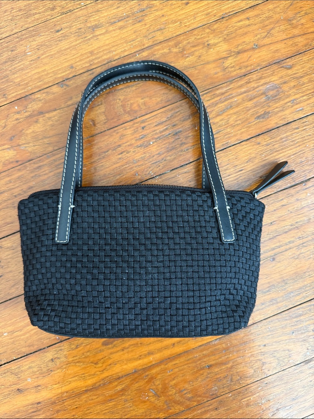 The Sak Black Woven Handbag